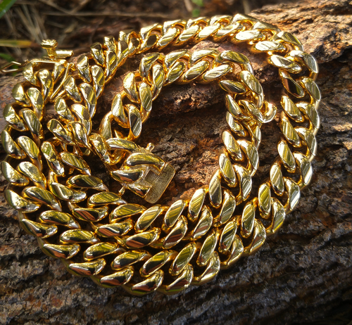 14mm cuban link with triple lock clasp